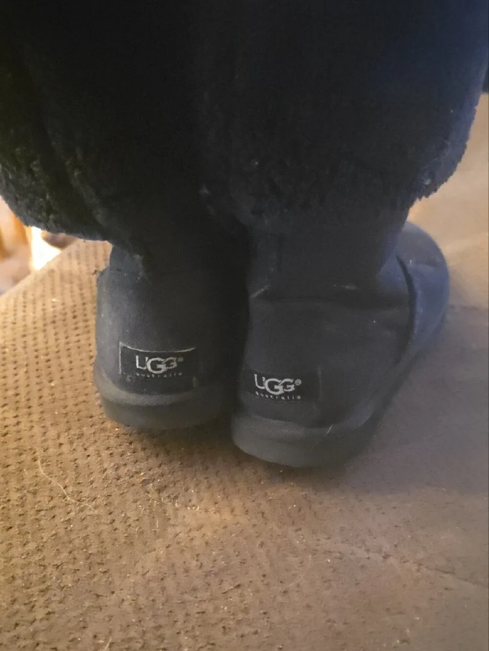 Women's Black Tall UGG Boots, Size 7
